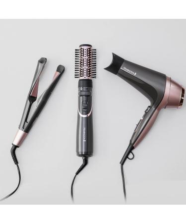 Remington D5707 Hair Dryer - 2200W Ionic Technology for Curls Waves & Smooth Styles | 3 Attachments 3 Heat & 2 Speed Settings - Perfect for International Shipping - Buy Online on GoSupps.com