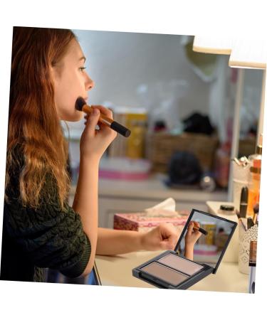 VICASKY Poudre Illuminatrice Double Teinte 1 Palette Compacte Visage Contour Correcteur Naturel pour Maquillage Professionnel Mariage F tes - Buy Online on GoSupps.com