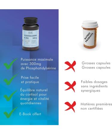 Phosphatidylserine Pure 300mg Helps Reduce Cortisol Improve Memory & Concentration Manage Stress Nootropic Supplement With - Buy Online on GoSupps.com