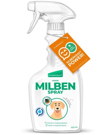 Silver power mite spray dogs 500 ml reliable mite protection for dogs efficient and guaranteed helpful anti-mite agent 500 ml (1 Pack) - Buy Online on GoSupps.com