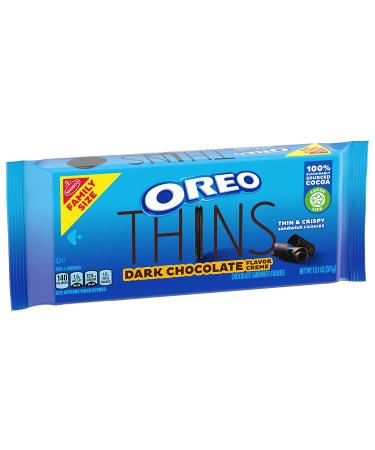 OREO Thins Dark Chocolate Creme Sandwich Cookies - Family Size 13.1 oz - Buy Online on GoSupps.com