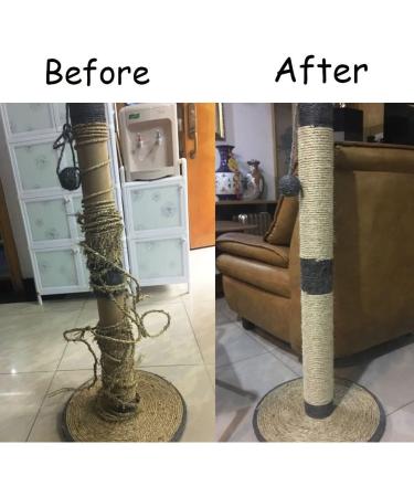 Yangbaga 1/4 inch Cat Scratching Post Replacement Sisal Rope - 66FT Natural Fiber Dye Free - Buy Online on GoSupps.com