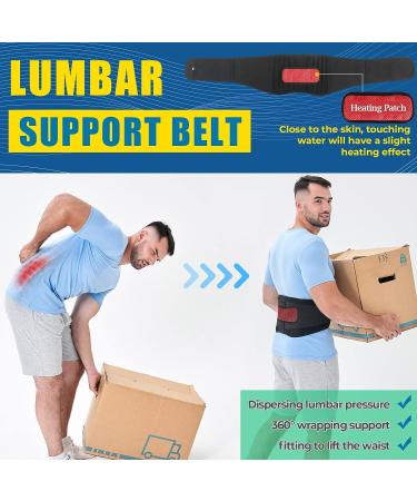 Adjustable Back Brace for Lower Back Pain Relief - Lumbar Support Belt for Men and Women, Ideal for Heavy Lifting, Sciatica, Scoliosis, Herniated Disc - Breathable Mesh Design with Lumbar Pad (Large) - Buy Online on GoSupps.com