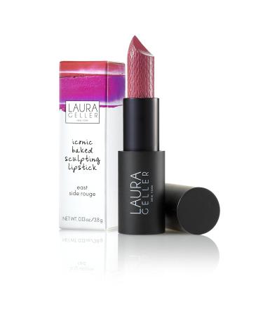Laura Geller Iconic Baked Sculpting Lipstick - East Side Rouge 0.13 oz | Long-lasting Color & Hydration - Buy Online on GoSupps.com