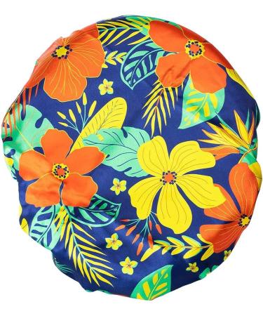 Blue Extra Large Bonnet Bae: Stay On Chic Fashionable Print Cap for Women | Washable, Breathable & Ultra-Soft - Buy Online on GoSupps.com