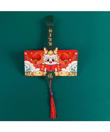 Milageto Chinese Lunar Year Red Envelopes Dragon Hong Bao Gift Packets Hongbao Lucky Money Pockets for Birthday China Spring Festival 10 Card Slots - Buy Online on GoSupps.com