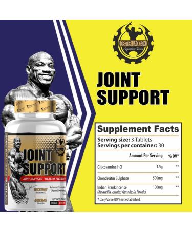 Dexter Jackson Gold Series Joint Support - 90 Tablets | 30 Servings | Optimal Joint Health & Mobility - Buy Online on GoSupps.com