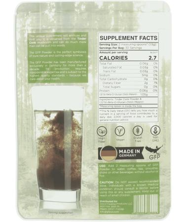 Good Feeling Products GFP Powder - Mushroom Supplement - Tinder Conk Powder Supplement - Immune Support Supplement for Men & Women - Buy Online on GoSupps.com