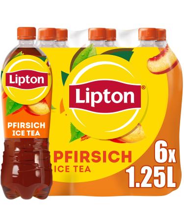 LIPTON ICE TEA Peach iced tea with peach flavor DISPOSABLE (6 x 1.25L) New version New version