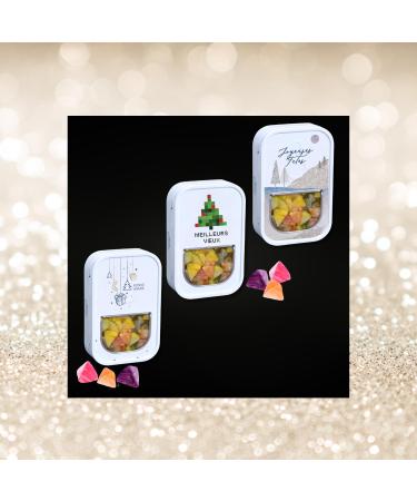 Set of 3 Boxes of Traditional Multifruit Candy Berlingots - Special Happy New Year Edition - Gourmet Gift to Wish Your Best Wishes - Guest Gift Idea - 200g - Buy Online on GoSupps.com
