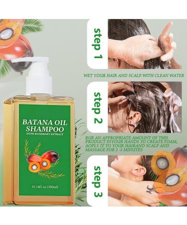 Batana caring shampoo 300 ml Batana deep moisturizing shampoo strengthens the hair nourishes the hair shampoo - Buy Online on GoSupps.com