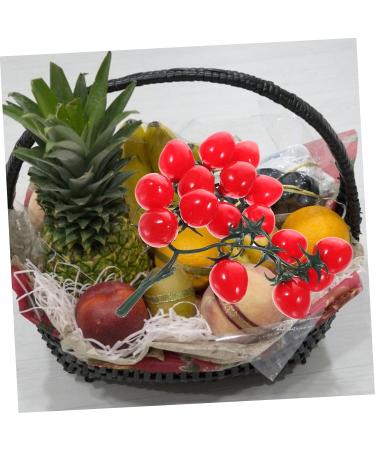 OUNONA String Simulated Cherry Tomatoes Artificial Cherry Tomato Fake Fruit Decorations Artificial Plants Garland Home Decor Mini Decor Realistic Plastic Cherry Tomatoes Party Decor Small Red 18X16CM - Buy Online on GoSupps.com