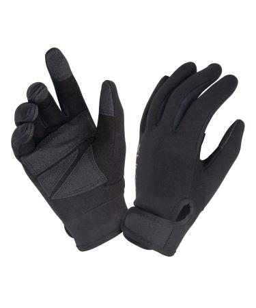 XUKER Neoprene Gloves, Wetsuit Water Gloves 1.5mm & 2mm for Snorkeling Paddling Surfing Kayaking Canoeing Water Sports Black 2mm XX-Large