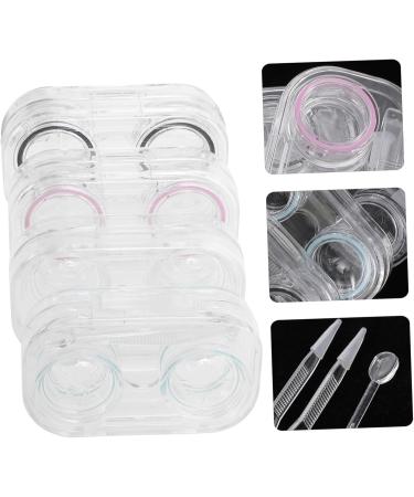 Shop Homsfou Mini Contact Lens Container Set - 4er-Box Travel Case for Colored Contacts & Eye Care Essentials - Buy Online on GoSupps.com