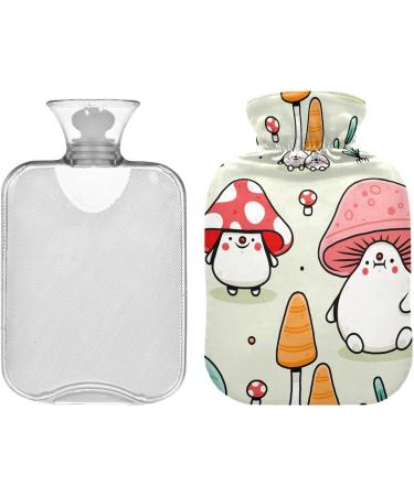 2L Mushroom Cartoon Hot Water Bottle - Pain Relief & Hand/Foot Warmer for Menstrual Complaints - Buy Online on GoSupps.com