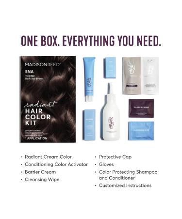 Madison Reed Radiant Hair Color Kit in Torino Brown - 5NA | Shades of Black | Pack of 1 - Buy Online on GoSupps.com