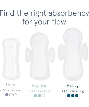 LOLA Organic Cotton Pads - 60 Count Ultra Thin Pads with Wings | HSA/FSA Approved Feminine Care | Heavy & Regular Flow | Pack of 1 - Buy Online on GoSupps.com
