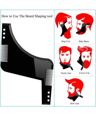 Adjustable Beard Shaving Apron with Suction Cups - White Beard Bib for Men - Buy Online on GoSupps.com
