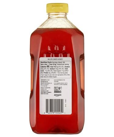 Happy Belly Wildflower Honey 80 oz - Amazon Brand (Formerly Solimo) - Buy Online on GoSupps.com