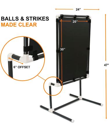 Official Size Strike Zone Target for Blitz Ball and Wiffle Ball - 32 x 22 - Easy Assembly - Buy Online on GoSupps.com