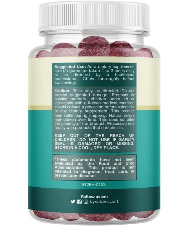 Potent 170mg Magnesium Citrate Gummies for Adults - Sleep and Muscle Health Support - Non-GMO Vegan Supplement - Buy Online on GoSupps.com