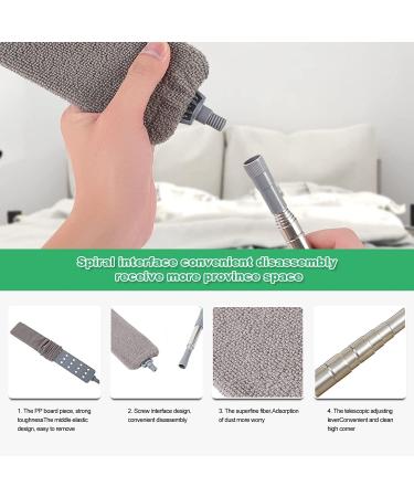 Gap Dust Cleaner Extendable Gap Duster for Cleaning with Extension Pole Long Damp Dusters for Cleaning Ceiling Window Baseboard - Buy Online on GoSupps.com