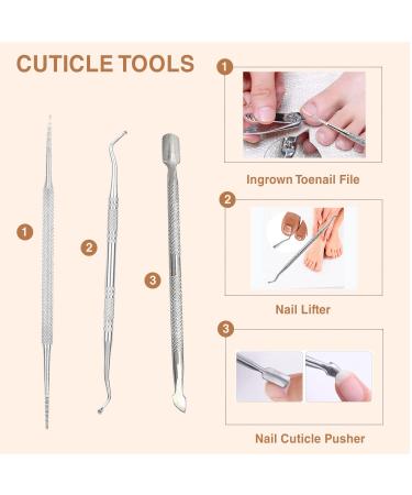107PCS Ingrown Toenail Removal Kit - Toe Nail Corrector Tool for Pain Relief & Correcting Ingrown Toenails - Buy Online on GoSupps.com