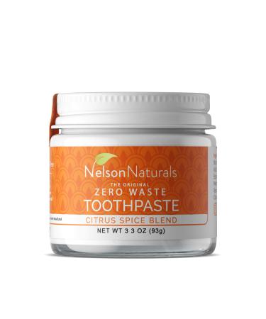 Nelson Naturals Citrus Spice Blend Fluoride Free Toothpaste 3.3 oz