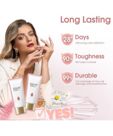  ROSALIND ROSALIND UV Construction Nail Gel 70 ml Nude Pink Acrygel UV/LED Poly Nail Extension Gel for Beginner Professional and Nai - Buy Online on GoSupps.com