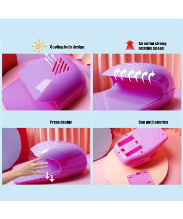 Portable Nail Dryer - Quick-Dry Nail Fan for Normal Polish | Purple Cooling Nail Dryer - Buy Online on GoSupps.com