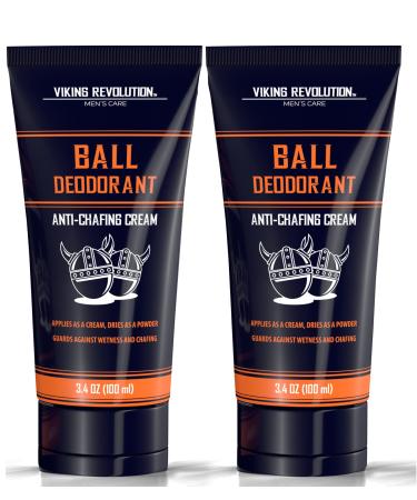 Viking Revolution Balls Deodorant for Men with Aloe Vera and Purslane - Groin Deodorant for Men Talc Free - Quick Drying Ball Cream for Men - Crotch Deodorant for Men Anti Chafing Cream for Men 2 Pack 2 Pack 3.4 Ounce (Pack of 2) - Buy Online on GoSupps.com