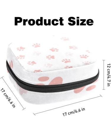 Sweet Animal Paw Storage Bag for Women - Zippered Pocket for Menstrual Cups Bandages Tampons & More - Buy Online on GoSupps.com