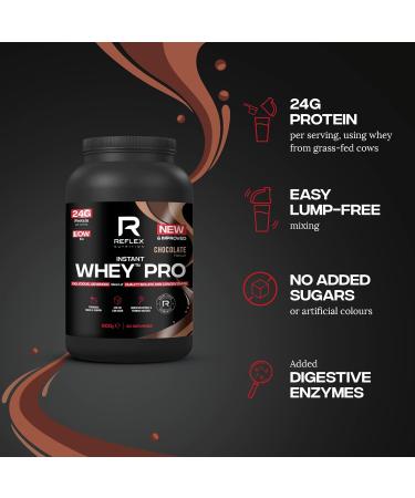 Buy Reflex 900g Chocolate Perfection Instant Whey Pro - Premium Protein Powder for Optimal Fitness | Worldwide Shipping - Buy Online on GoSupps.com