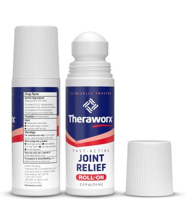 Theraworx Fast-Acting Joint Relief Roll-On - 2.5 Oz (Pack of 2) | Discomfort & Inflammation Relief | International Shipping Available - Buy Online on GoSupps.com