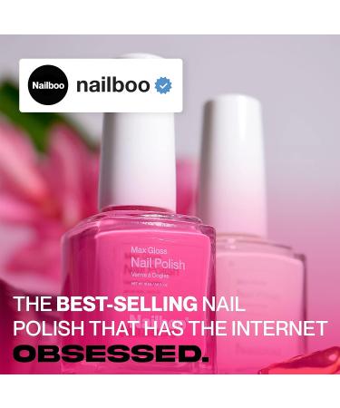 Nailboo Max Gloss Princess Pink Nail Polish - Non-Gel DIY Salon Quality 0.5 oz - Buy Online on GoSupps.com