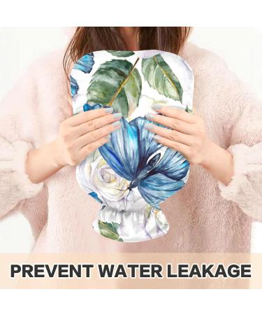 Buy Butterfly White Roses 1L Hot Water Bottle BPA Free Small Bag for Pain Relief & Cramps | International Shipping Available - Buy Online on GoSupps.com