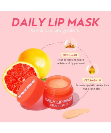 SPRINGSUGAR Lip Sleeping Mask Set - Exfoliator, Moisturizer, Vitamin E Balm - Hydrating Lip Care for All-Day Moisture - Buy Online on GoSupps.com