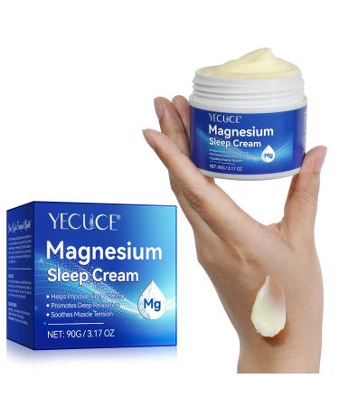 Magnesium Soothing Sleep Cream Magnesium Skin Muscle & Body Calm Moisturing Butter Relief for Restless Legs | Muscle Joint Relaxant for Cramps & Pain Natural Sleep Support(90g)