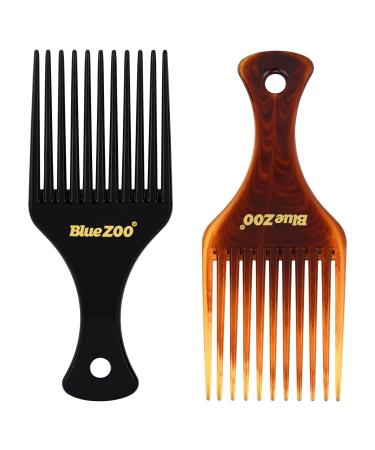 fidget pencil 2 Pcs Afro Hair Comb Hair Pick Smooth Afro Pick Lift Detangle Styling Comb with Wide Tooth Amber Comb Fashion Hair Style Tools for Curly Hair Hairstyle