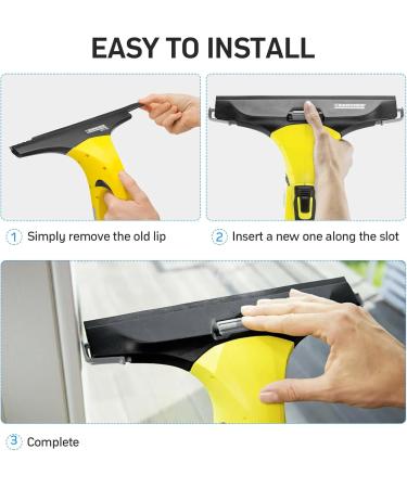volumoon Replacement Blades for Window Vac 280mm Glass Cleaner Replacement Lips Squeegee Blades for WV2 WV5 Window Vacs 2 Pcs Window Vac Accessories Rubber Damage-Free Glass Cleaning Household - Buy Online on GoSupps.com