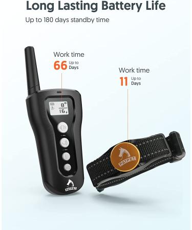 Patpet Rechargeable Dog Training Collar - 1000Ft Remote Range - 3 Training Modes - Black - Buy Online on GoSupps.com
