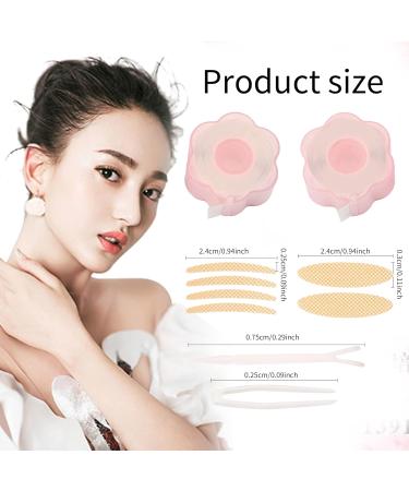 Invisible Fiber Eyelid Tape Stickers - 1200 Pcs Instant Lift Double Eyelid Strips for Hooded Droopy Eyes - Buy Online on GoSupps.com