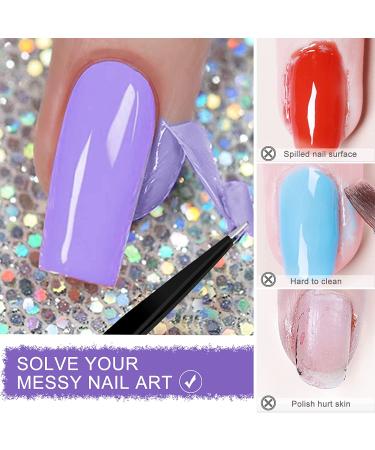 30ML Liquid Latex for Nails - Upgraded Peel off Barrier & Protector with Tweezers, Cuticle Oil for Growth Treatment and Repair - Purple - Buy Online on GoSupps.com