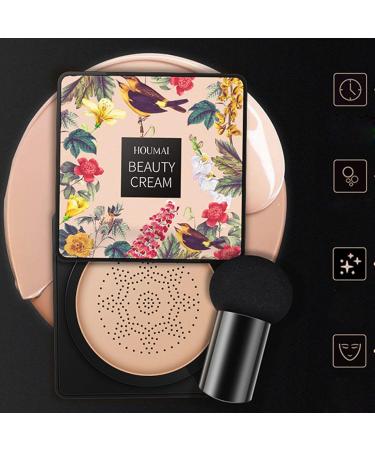 Liquid Foundation Mushroom Head Air Cushion Air Cushion BB Cream Liquid Foundation Concealer Durable Concealer Makeup Nude Moisturizing Brightening Pigment BB Liquid Foundation (Ivory) - Buy Online on GoSupps.com