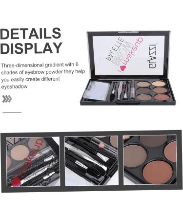 BELLIFFY 1 Set Eyebrow Powder Set Matte and Makeup Eyebrow Powder Eyebrow Brush Abs 1 count (Pack of 1) As Shown - Buy Online on GoSupps.com
