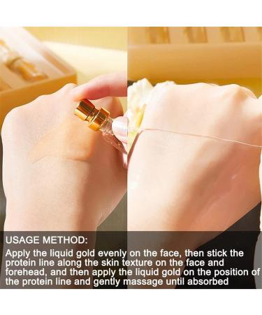 Gold Face Essence Serum - Anti-Aging Moisturizing & Firming with Soluble Protein Thread & Nano Gold for Women - 1 Set - Buy Online on GoSupps.com