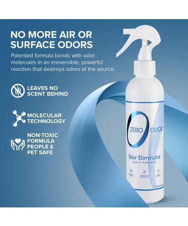 Zero Odor Multi-Purpose Household Odor Eliminator Trigger Spray - 8oz Unscented - Pack of 1 - Buy Online on GoSupps.com