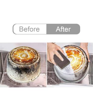 Krisler Carborundum Sponge Nano Emery Sponges Caspian Stone Pot Clean Brush Rust Eraser Grit Scouring Pads Pot Cleaning Pads with Carborundum Washing Kitchen Cleaner Tool 8pc 0.4 Inch (Pack of 8) - Buy Online on GoSupps.com