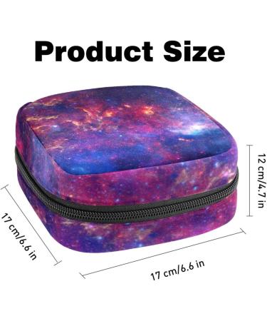 Galaxy Space Sanitary Napkin Bag - Portable Menstrual Cup Pocket with Zipper for Teens & Women - Eco-Friendly & Stylish - Buy Online on GoSupps.com