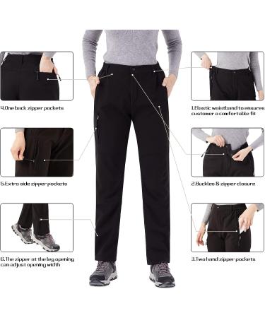 WULFUL Women's Waterproof Windproof Ski Snow Pants - Black, Medium - Buy Online on GoSupps.com